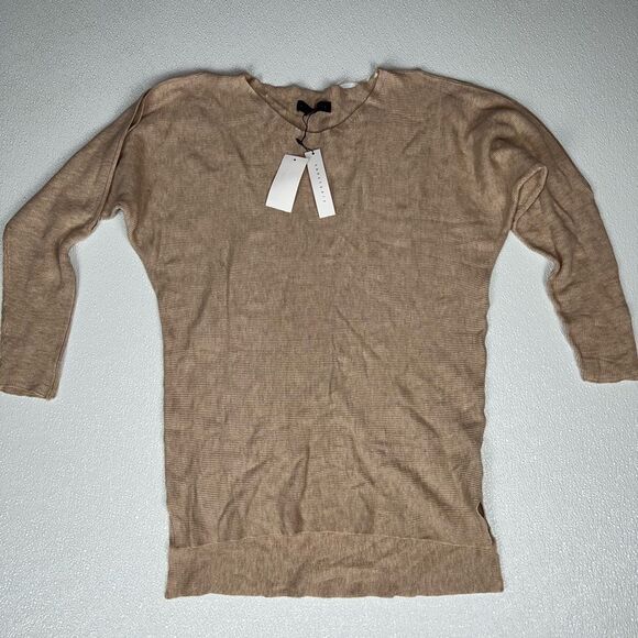 Sanctuary Gillian Cold-shoulder Sweater In Heathr Pearl XS NWT - Picture 5 of 12